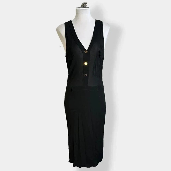 Yves Saint‎ Laurent Rive Gauche Black Evening Dress - Picture 1 of 6